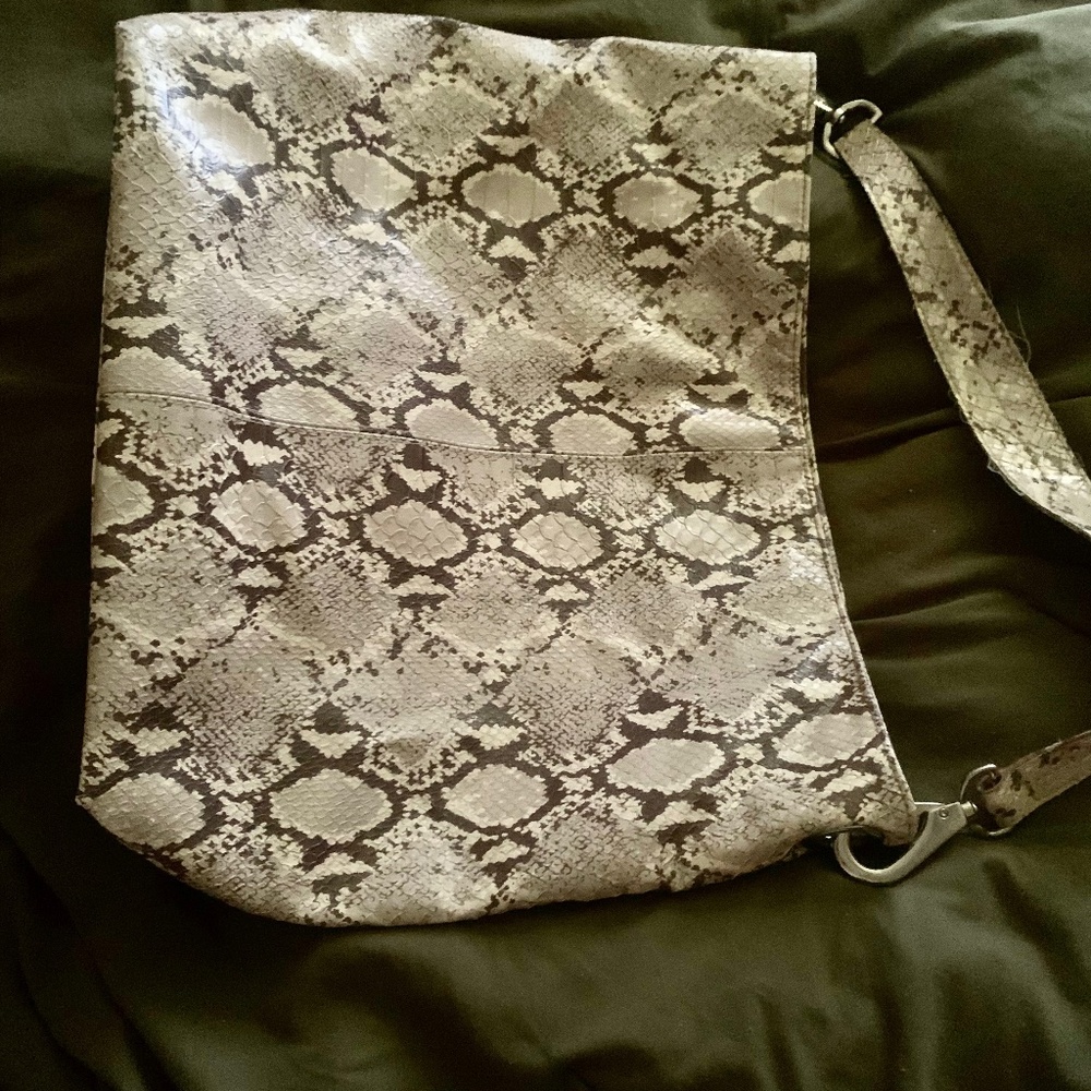 Faux snakeskin  Shoulder bag possibly a tote